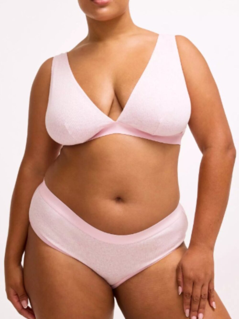 Torrid Pink cotton rib mid-rise hipster panty NWT size 4